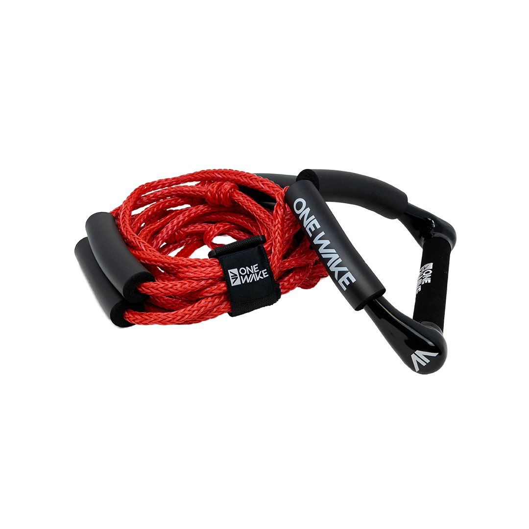 OneWake Wakesurf Rope & Handle Combo - Red